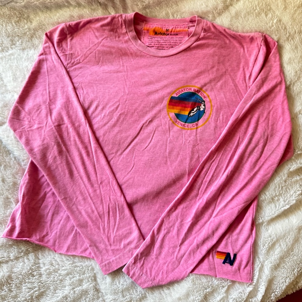 Aviator Nation Pink Top